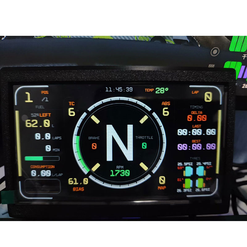 Sim Racing Dashboard Screen Display - Simplayer Sim Racing Dashboard Dash Display