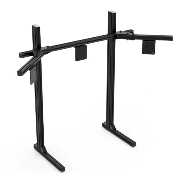 Triple Monitor Stand Sim Racing - 6063 Aluminum Triple Display Floor Bracket