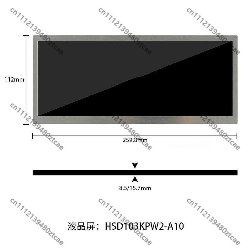 10.3 Inch 1920x720 LCD IPS Scr - Sim Racing Dashboard Screen Display 评论和价格
