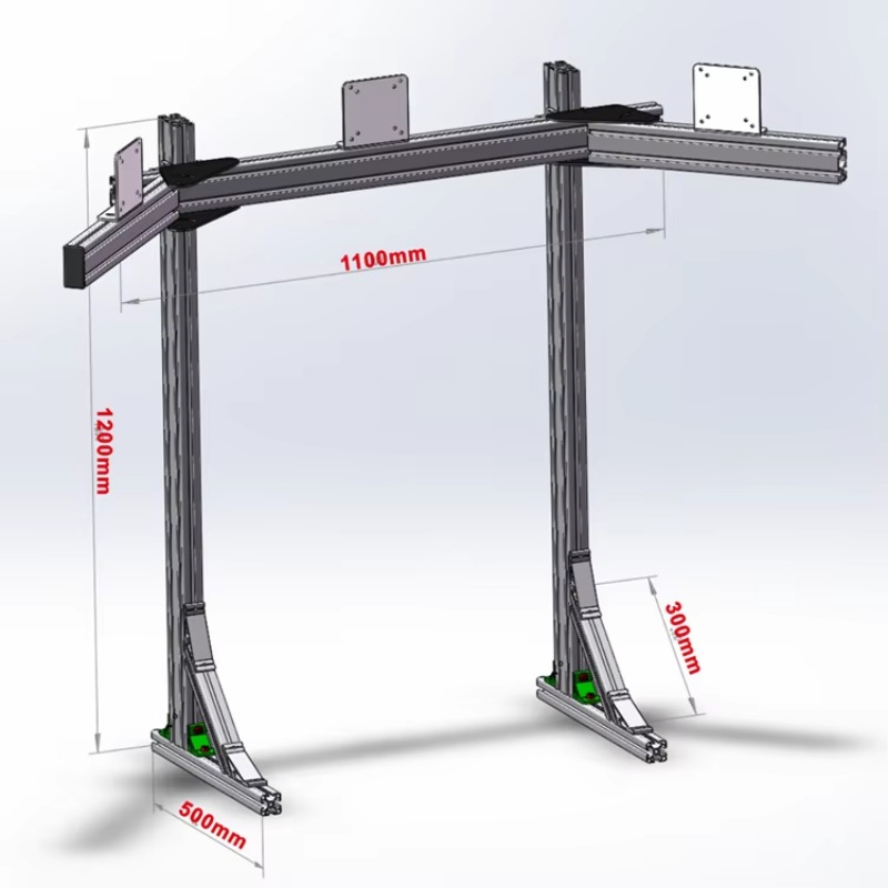 ized Multiple Monitor Mounts T - Triple Monitor Stand Sim Racing 评论和价格
