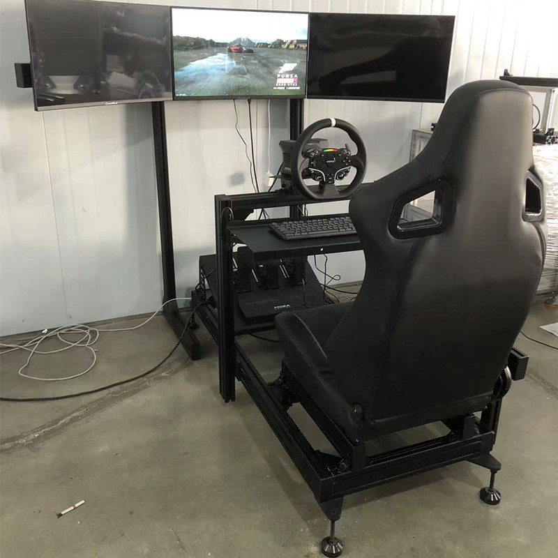 R5 Direct Drive Steering Wheel - Triple Monitor Stand Sim Racing 评论和价格