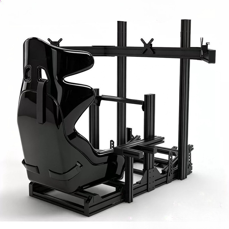 No Shake Standalone & Cockpit  - Triple Monitor Stand Sim Racing 评论和价格