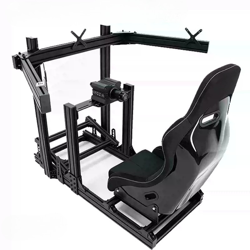 No Shake Standalone & Cockpit  - Triple Monitor Stand Sim Racing 评论和价格