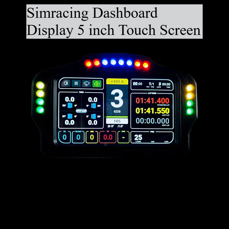 Simulated racing game display  - Sim Racing Dashboard Screen Display 评论和价格