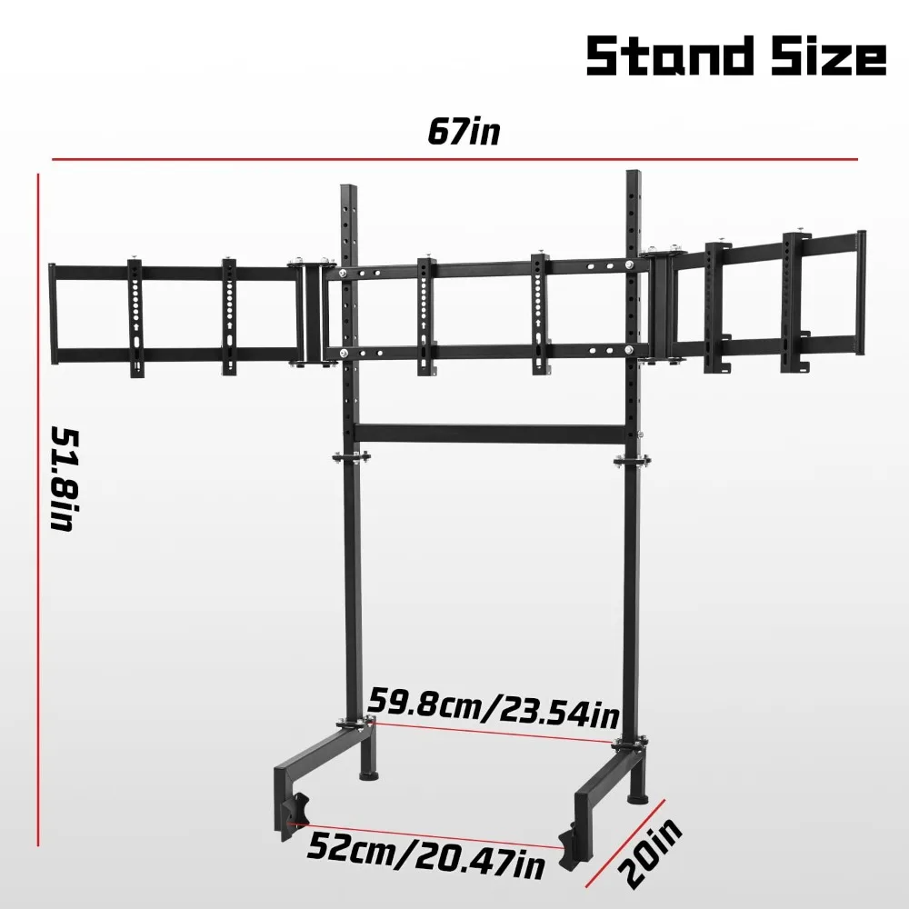 sim racing triple M stand with - Triple Monitor Stand Sim Racing 评论和价格