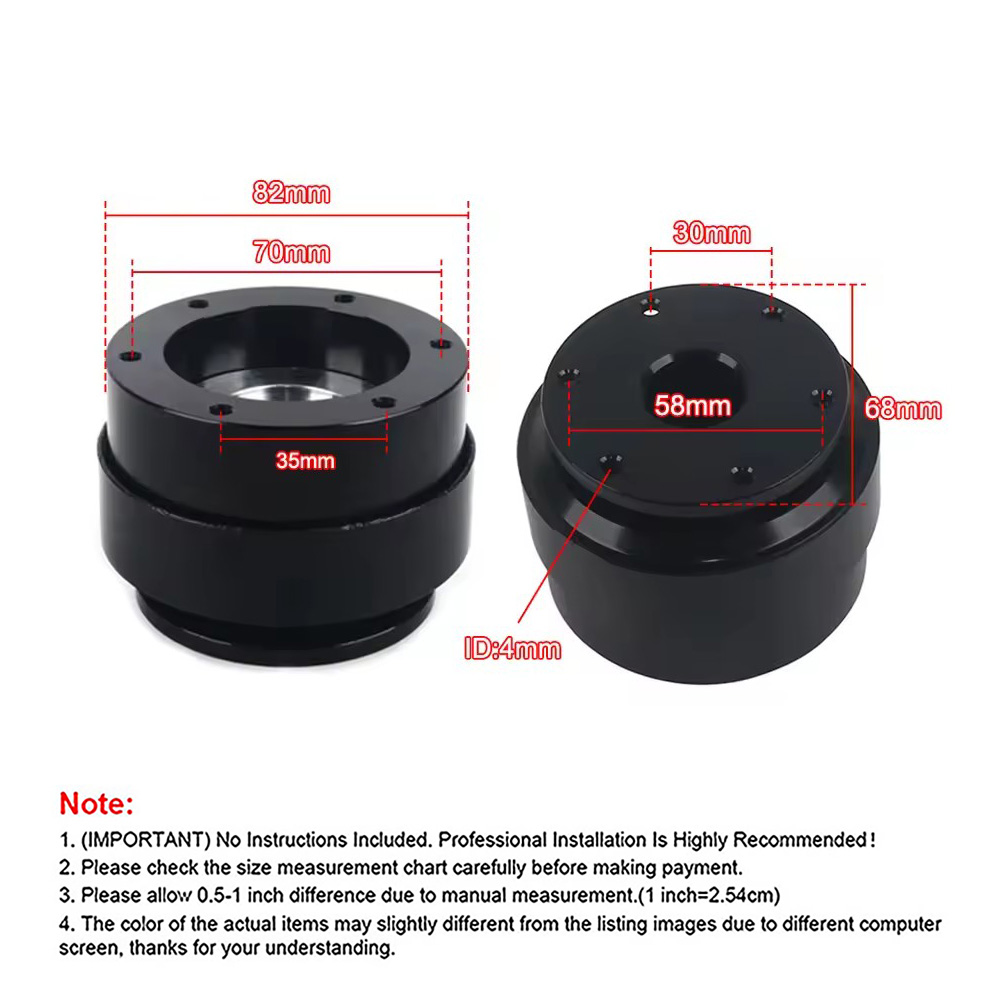 70mm 6 Hole Racing Simulator G - Racing Wheel Quick Release Hub 70Mm 评论和价格