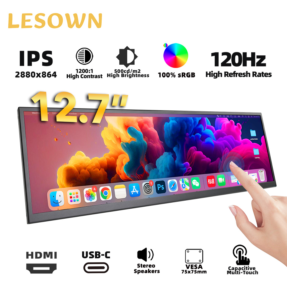 LESOWN 12.3 14.5 Inch Portable - Sim Racing Dashboard Screen Display 评论和价格