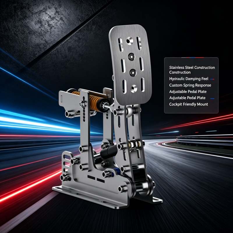 Sim Racing Hydraulic Pedals HE - Sim Racing Pedals Load Cell Hydraulic 评论和价格