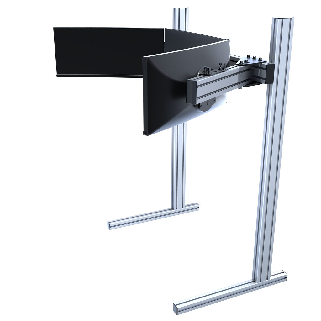 4040 T Slot Aluminum Extruded  - Triple Monitor Stand Sim Racing 评论和价格